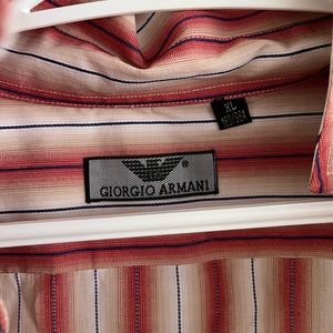 XL Giorgio Armani button up collared shirt